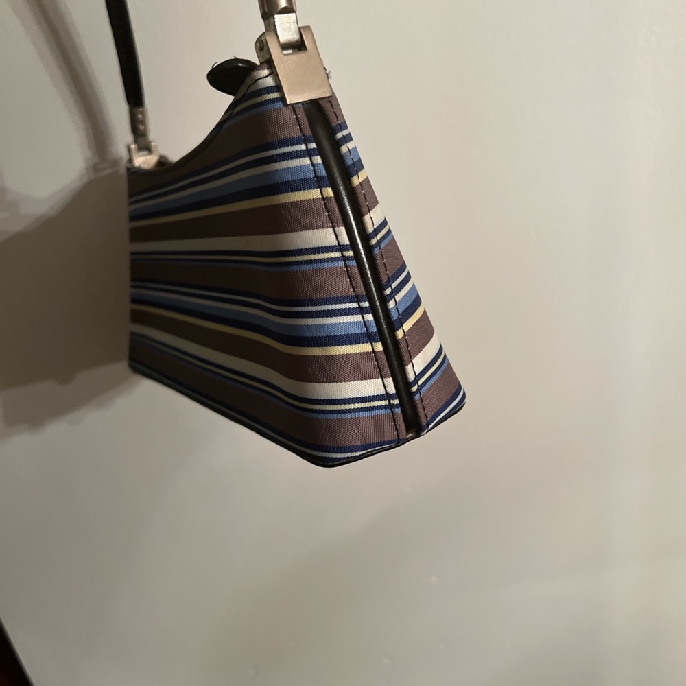 Sold Vintage Kate Spade  Logo Striped Shoulder Bag 💕NWOT 90s - Picture 5 of 9